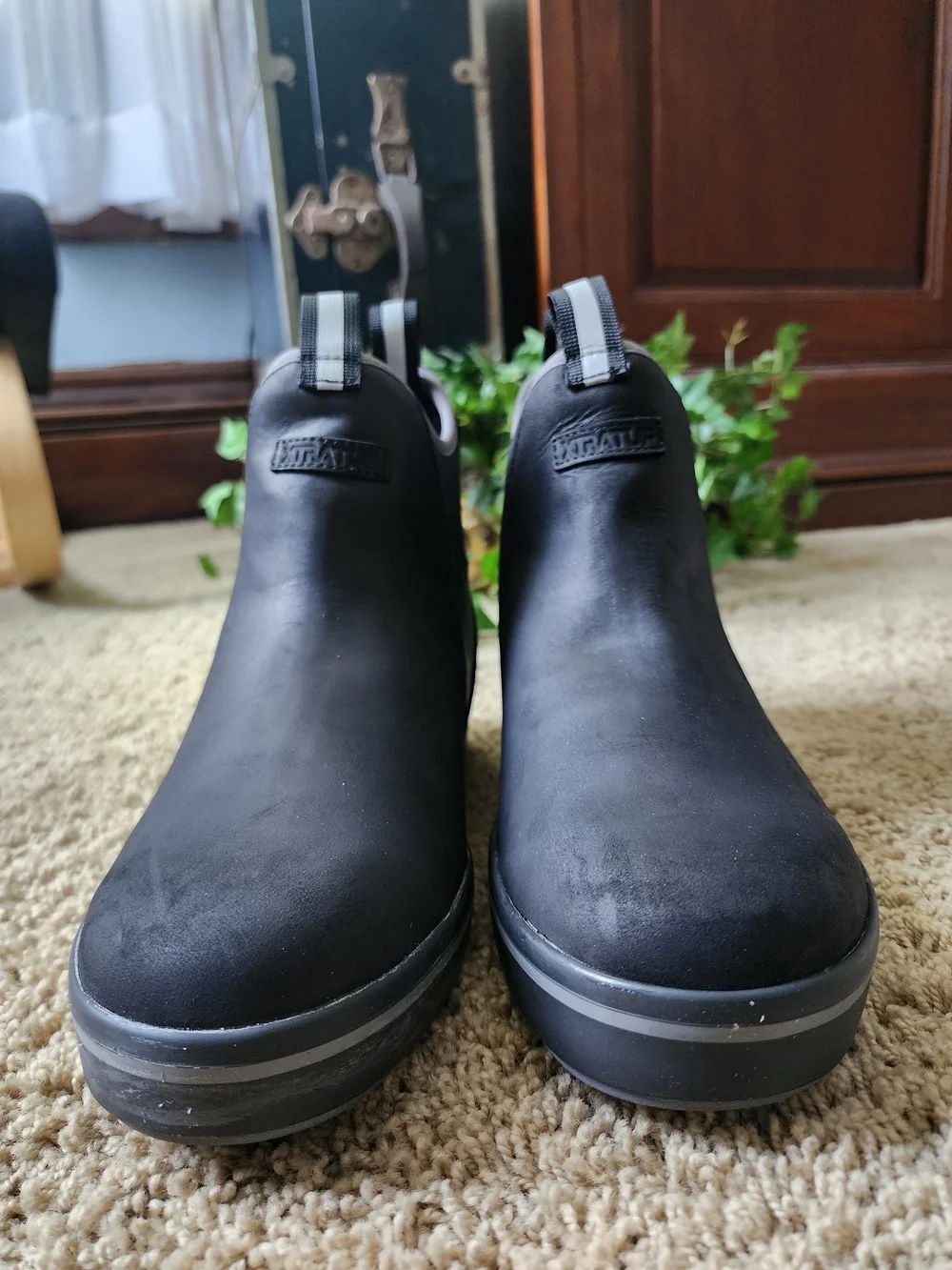 Men's Waterproof Black Slip-On Rain & Snow Chelsea Boots